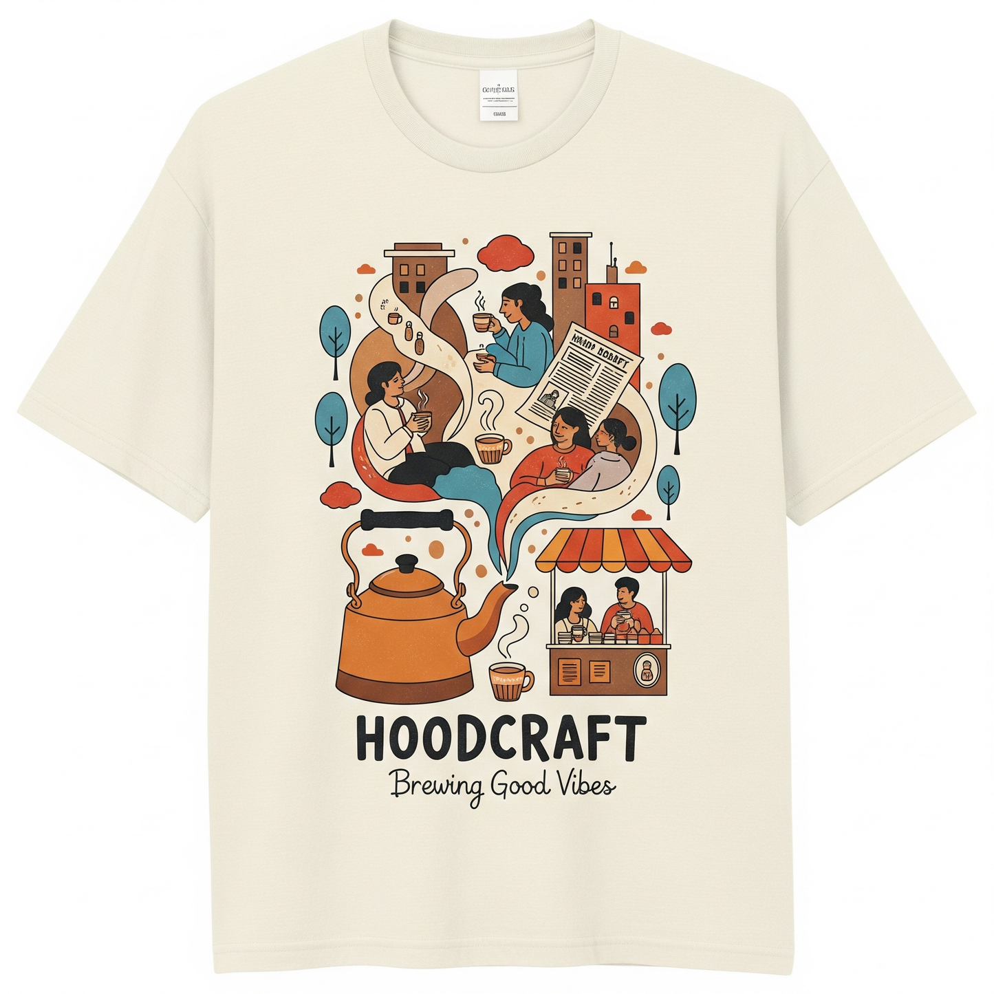 Brewing good Vibes| Oversized T-shirt